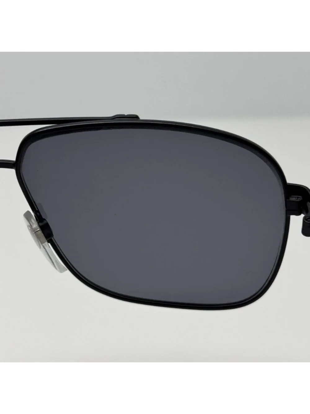 Luxottica Sunglasses 1265 Black Grey Avant Garde Vintage Frames Italy Retro Demo